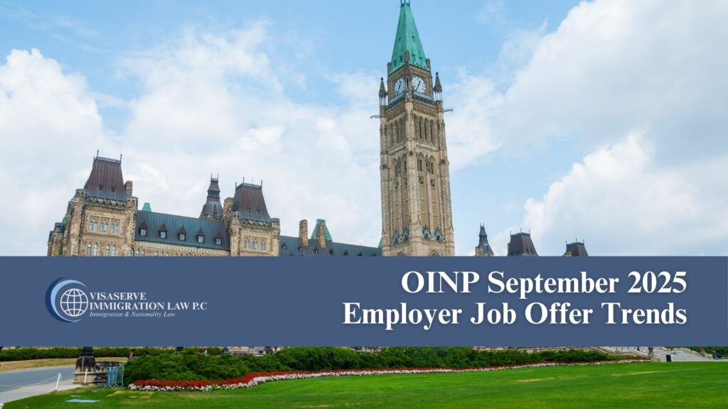 OINP September 2025 Employer Job Offer Trends